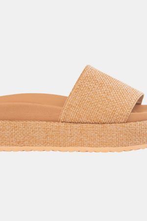 Footbed Platform Slide Sandals